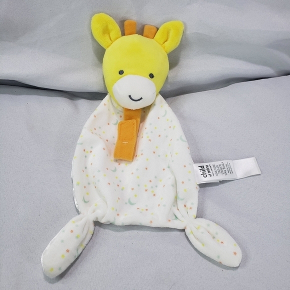 Carter's Other - Carters Child Of Mine Giraffe Lovey Satin Rattle Pacifier Loop 9.5 Inch 2017